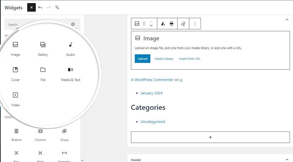 create wordpress widget