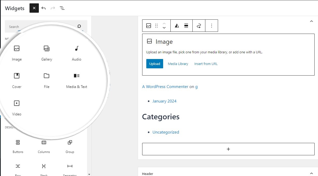 create wordpress widget